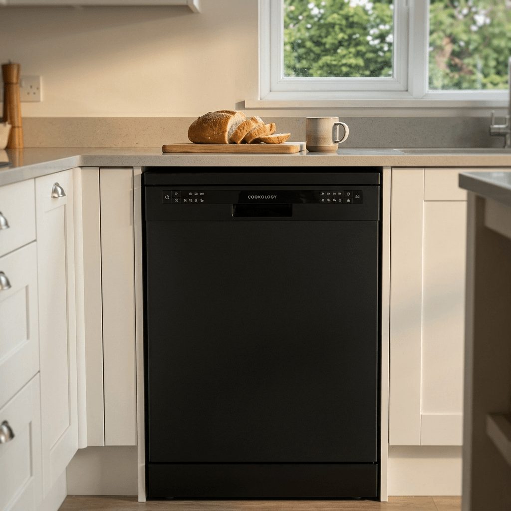 13 Place Settings Freestanding Dishwasher – Black