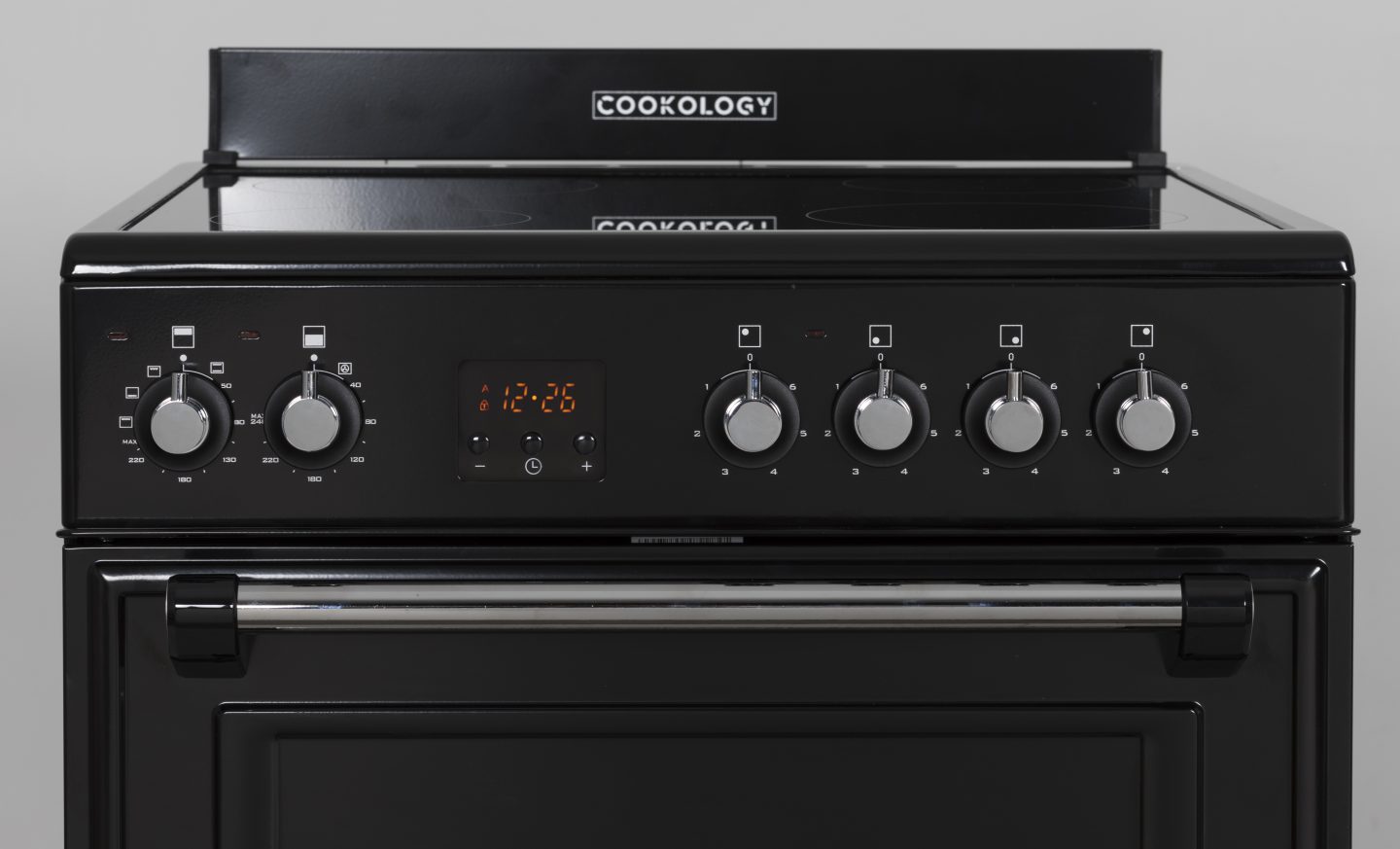 60cm Freestanding Double Oven – Black