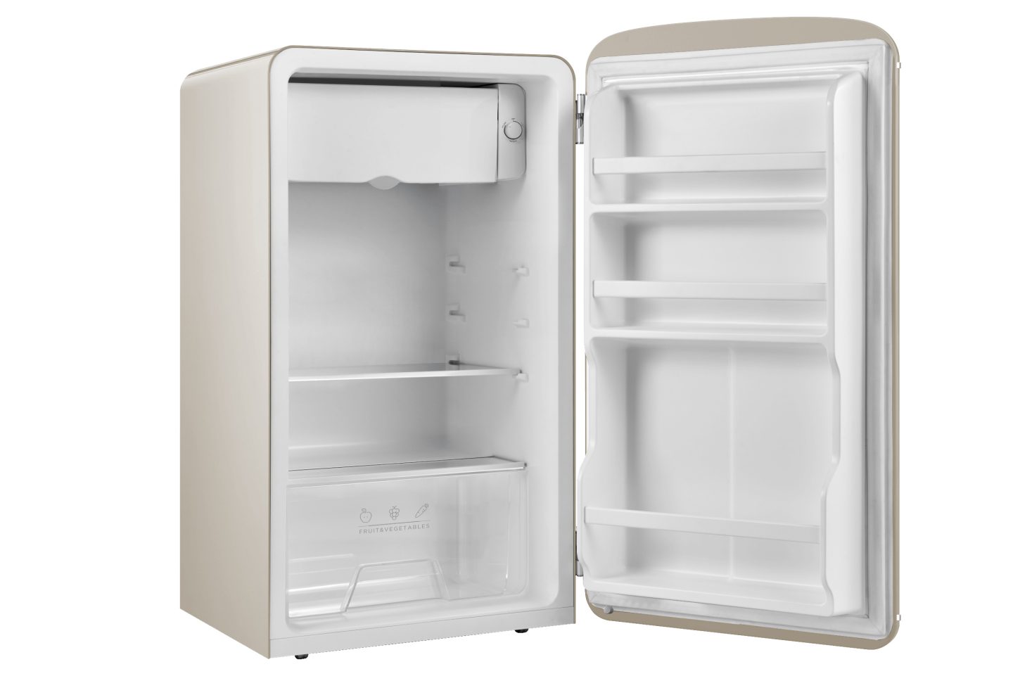 93L Retro Under Counter Fridge – Cream