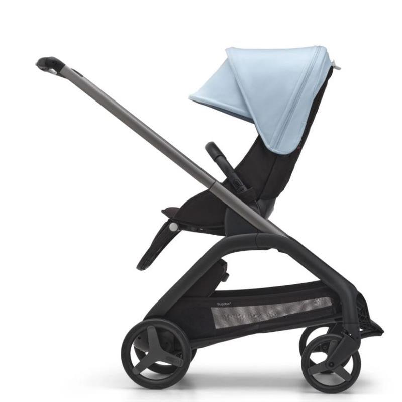 - Dragonfly Stroller and Bassinet Complete, Graphite/Midnight Black/Skyline Blue