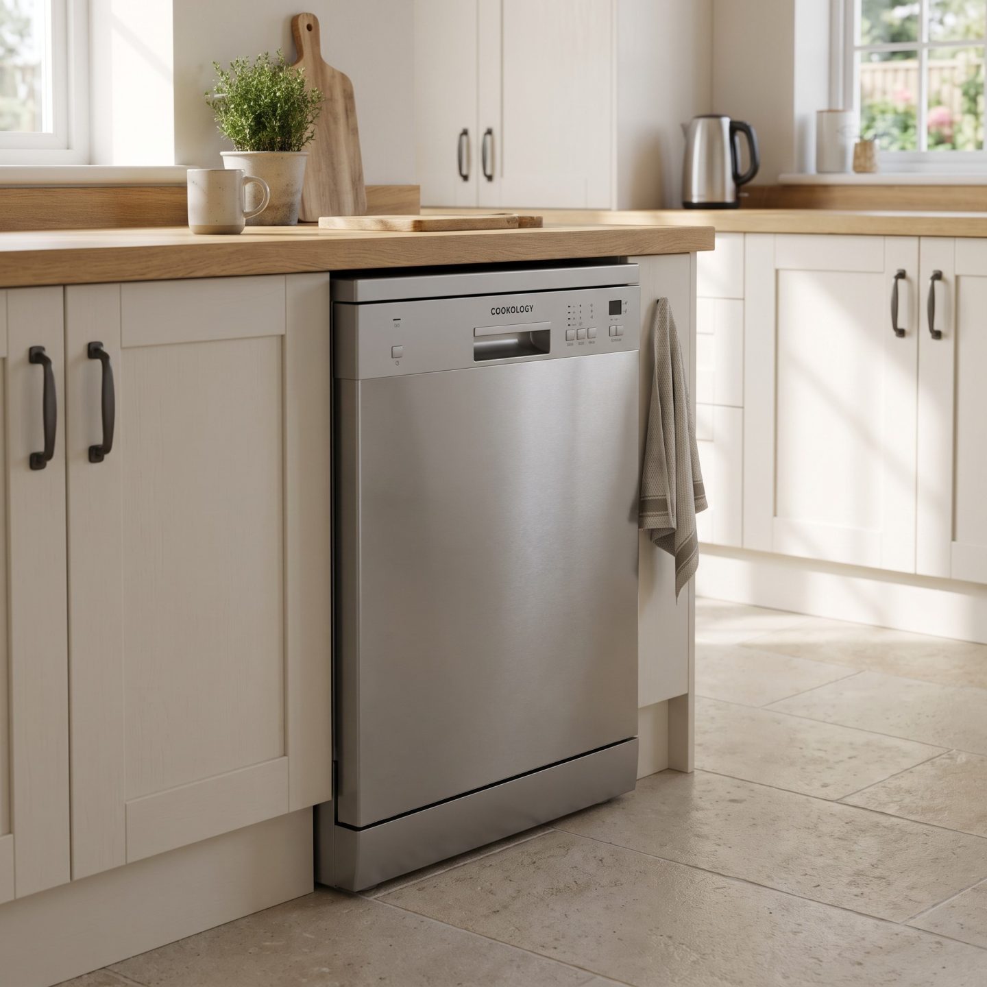 13 Place Settings Freestanding Dishwasher – Stainless Steel