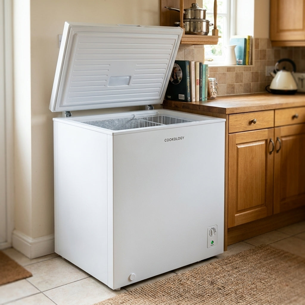 198L Freestanding Chest Freezer – White