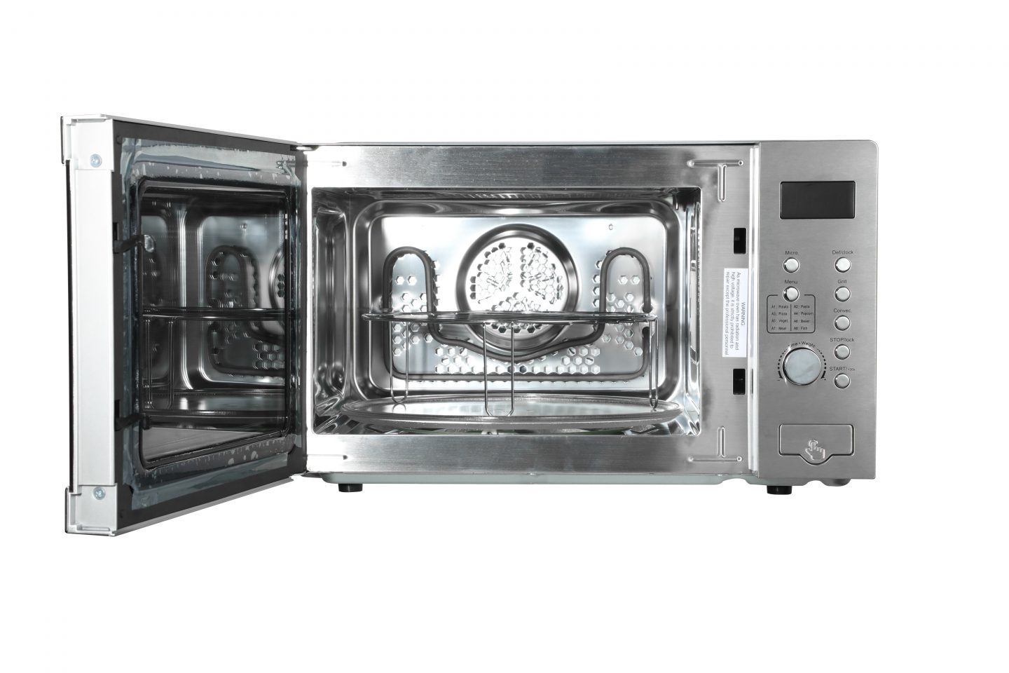 25L Freestanding Combi Microwave with Grill 900W – Stainless Steel