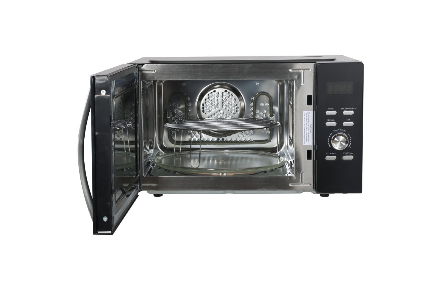 25L Freestanding Combi Microwave with Grill 900W – Black