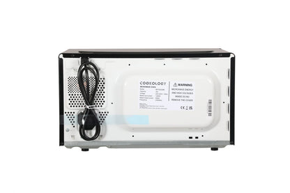 20L Freestanding Retro Microwave 800W – Black
