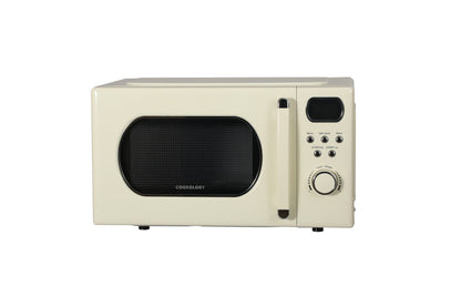 20L Freestanding Retro Microwave 800W – Cream