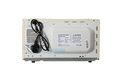 20L Freestanding Retro Microwave 800W – Cream