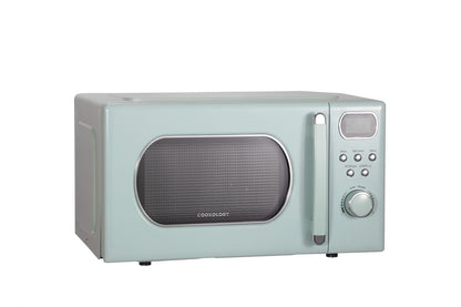 20L Freestanding Retro Microwave 800W – Baby Blue