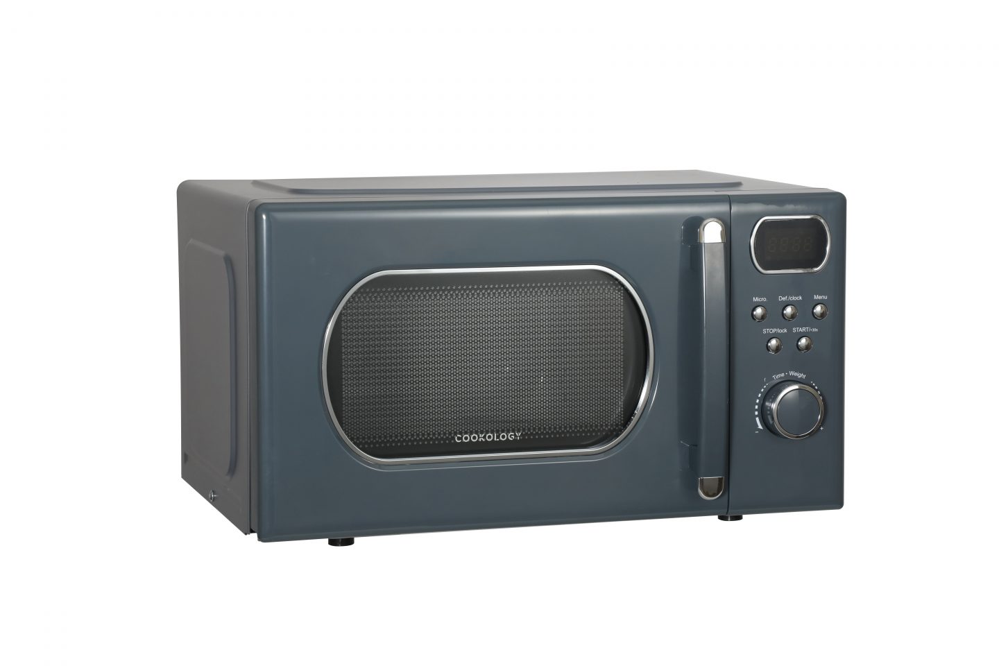 20L Freestanding Retro Microwave 800W – Grey