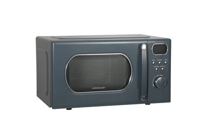 20L Freestanding Retro Microwave 800W – Grey