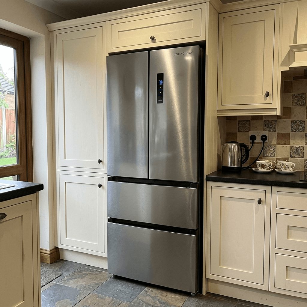 391L Freestanding Fridge Freezer 60/40 Frost Free – Stainless Steel