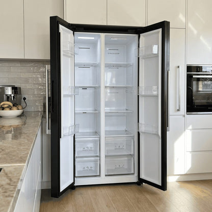 460L Freestanding Side-by-Side Fridge Freezer 60/40 – Black