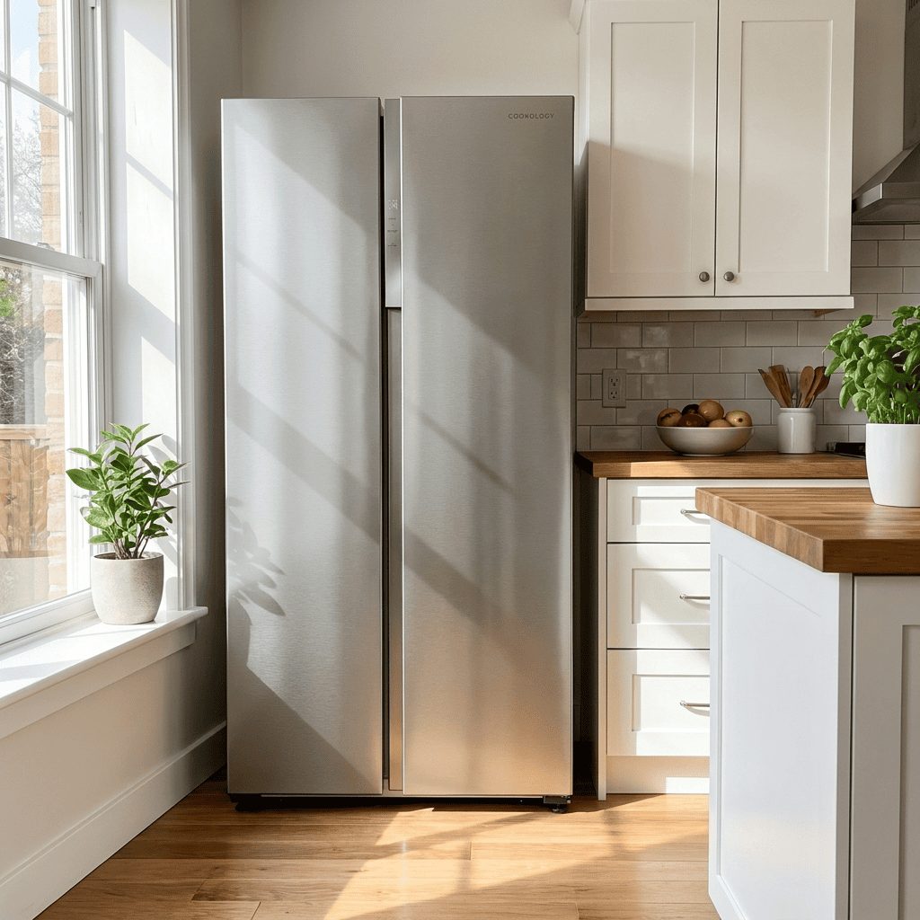 460L Freestanding Fridge Freezer 60/40 – Stainless Steel