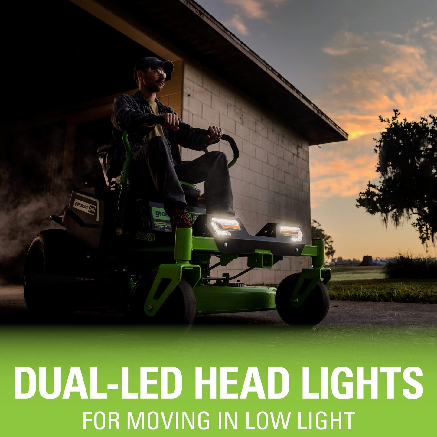 Greenworks PRO 80V 42” Electric Zero Turn Lawn Mower, Includes (6) 5.0Ah Batteries and (3) Dual Port Turbo Chargers