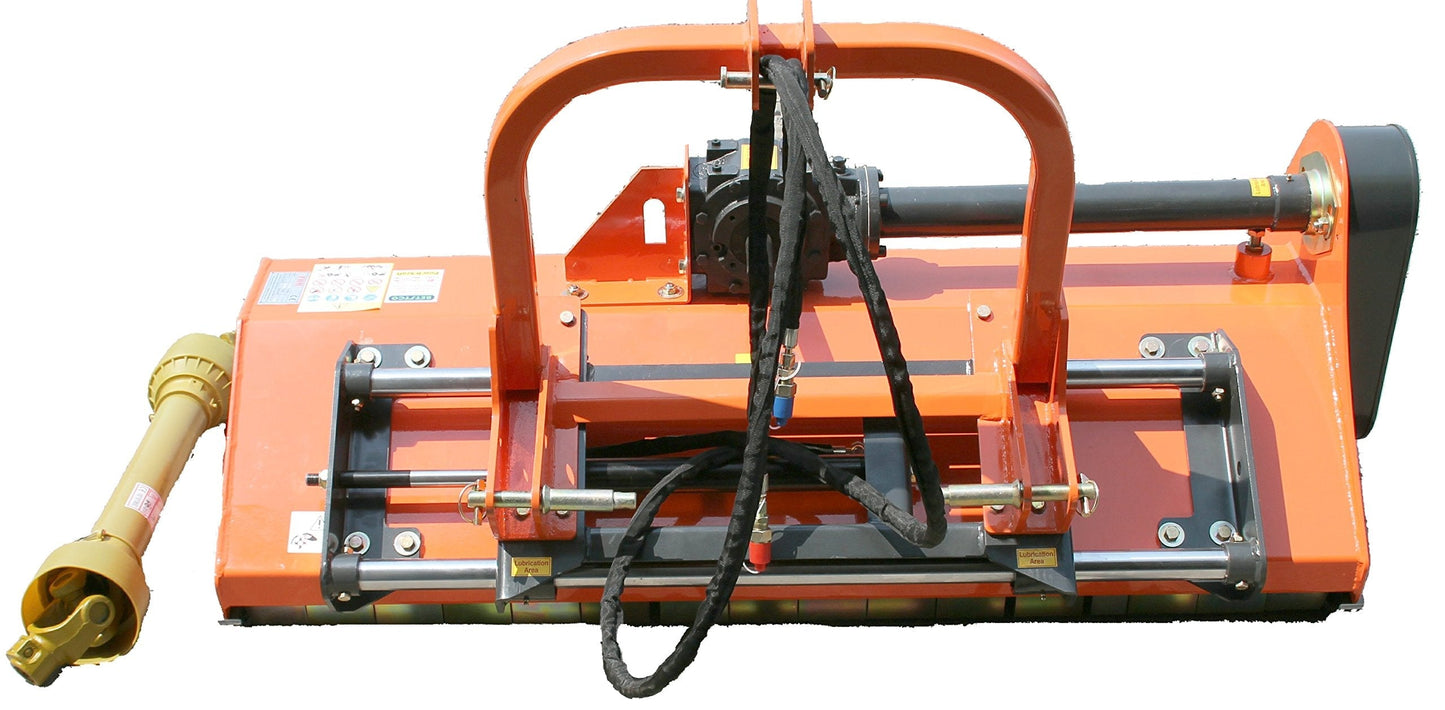 Farmer Helper 60" Heavy Duty Flail Row Mower with Hydraulic Offset