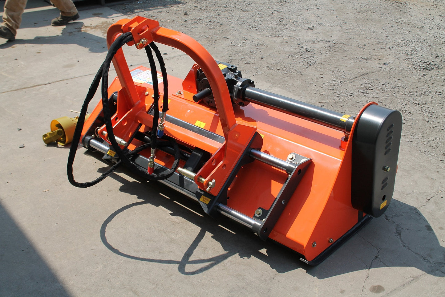 Farmer Helper 60" Heavy Duty Flail Row Mower with Hydraulic Offset