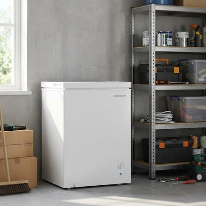 99L Freestanding Chest Freezer – White
