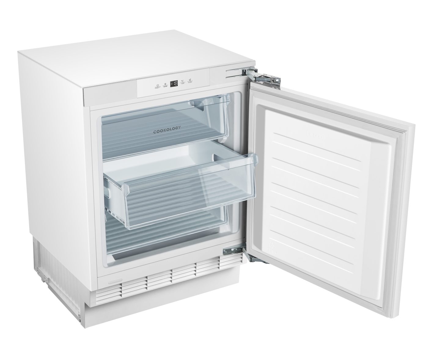 Under Counter Integrated 138L Fridge 97L Freezer & 10 Place Dishwasher Pack – White