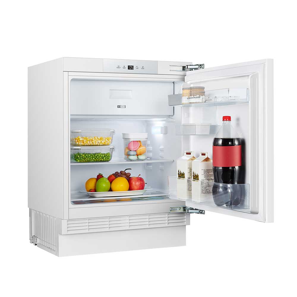 121L Integrated Under Counter Fridge with Ice Box – White