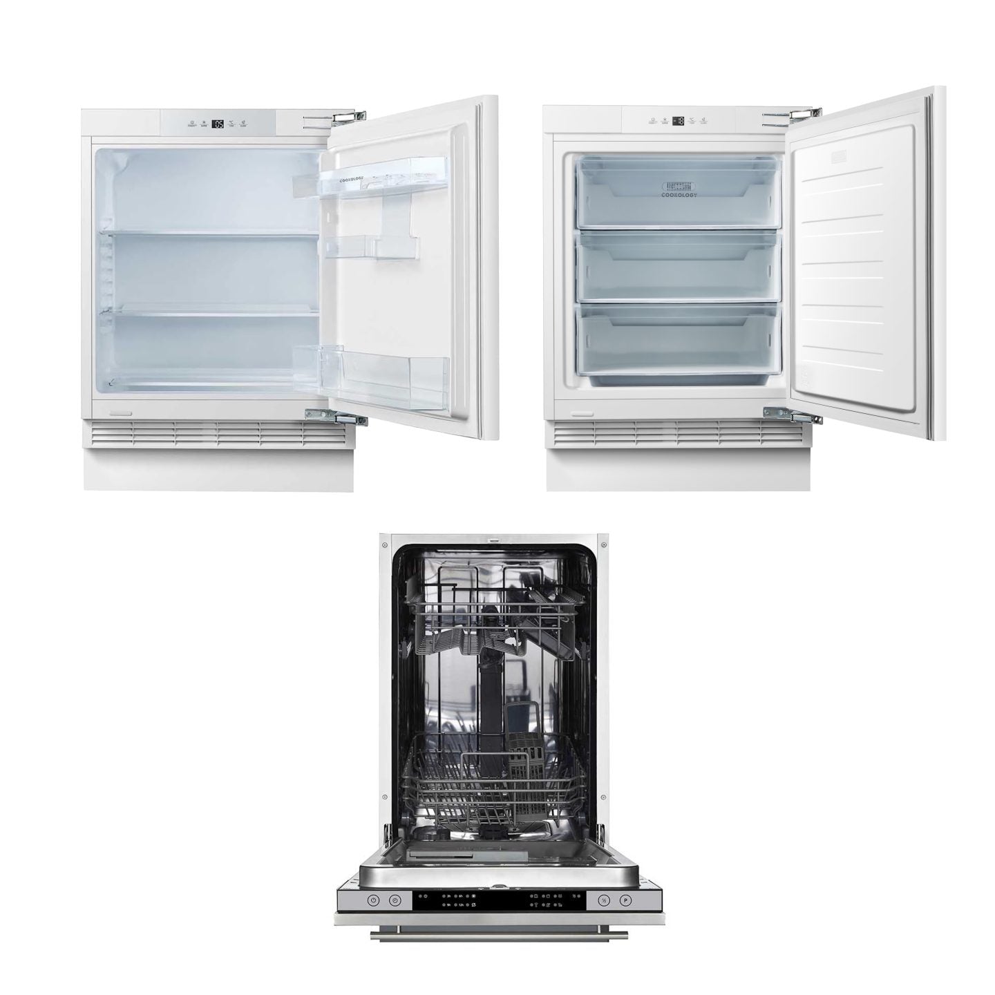 CBULF601 CBUFZ601 CBID450 Integrated Fridge Freezer Dishwasher Main Image