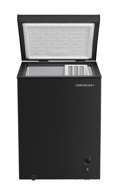 142L Freestanding Chest Freezer – Black