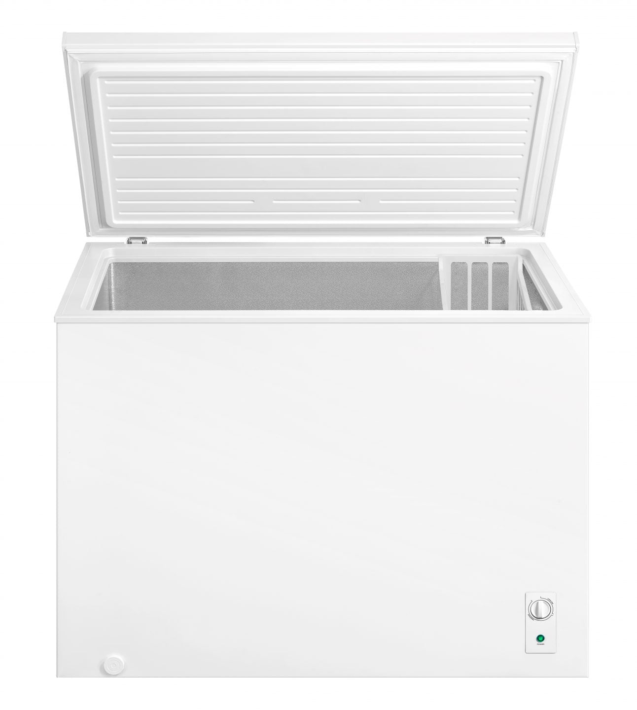 white chest freezer