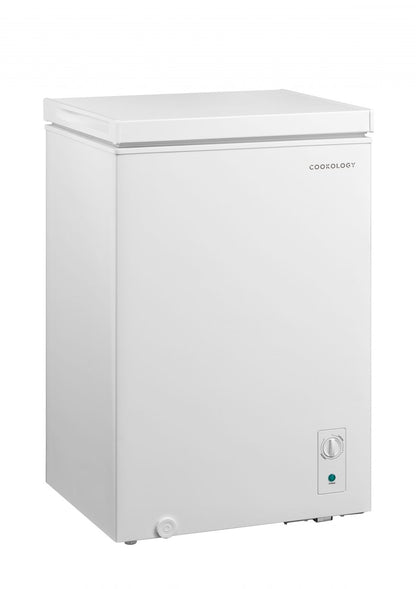 99L Freestanding Chest Freezer – White