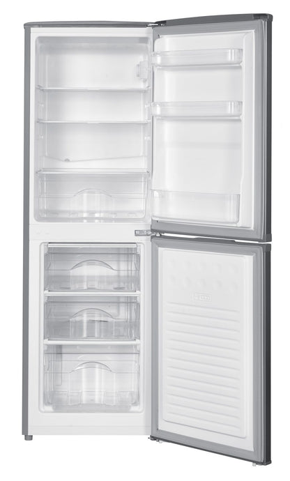 142L Freestanding Fridge Freezer 50/50 – Stainless Steel