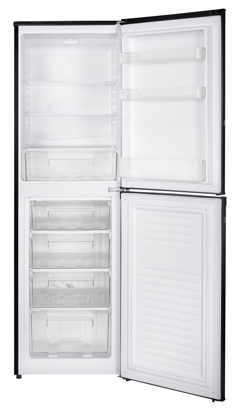 248L Freestanding Fridge Freezer 50/50 – Black