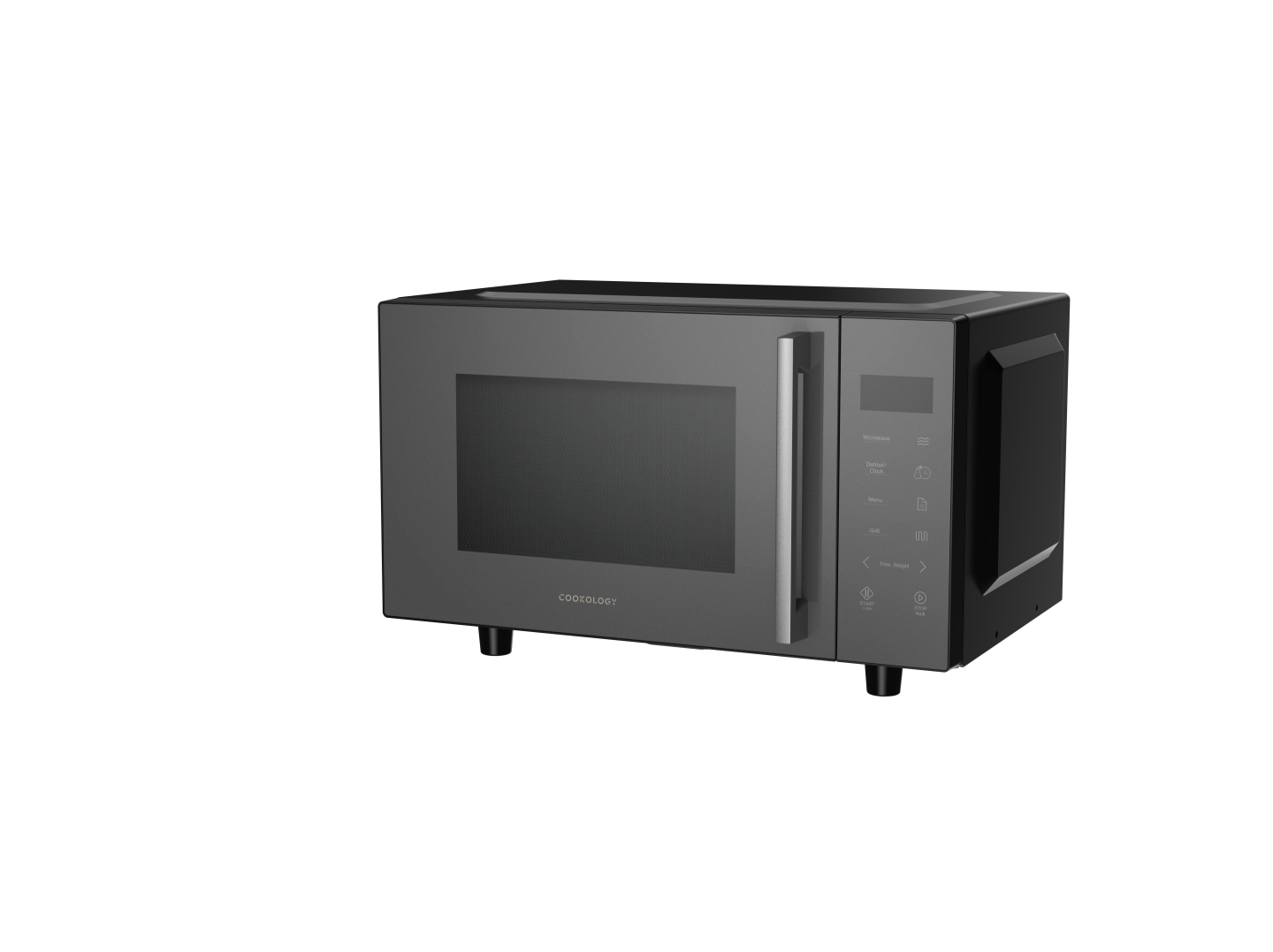 23L Flatbed Microwave with Grill 800W – Grey