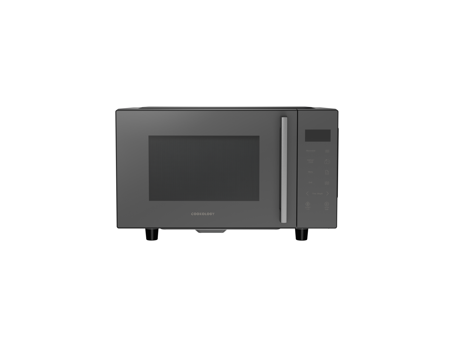 23L Flatbed Microwave with Grill 800W – Grey