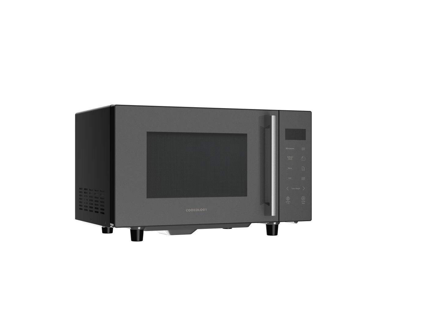 23L Flatbed Microwave with Grill 800W – Grey