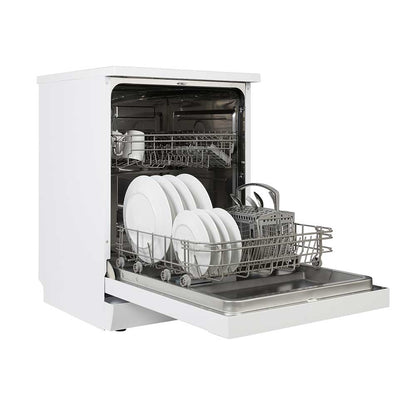 60cm Freestanding Dishwasher & 247L 50/50 Fridge Freezer – White
