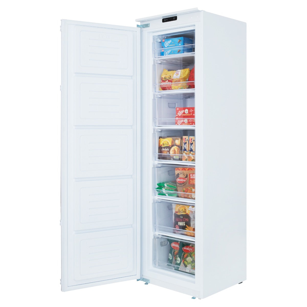 177cm Integrated Tall Larder Fridge & Freezer Pack – White