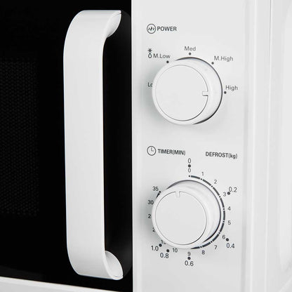 20L Freestanding Microwave 800W – White