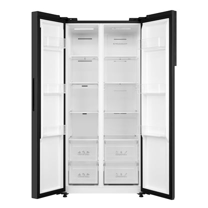 460L Freestanding Side-by-Side Fridge Freezer 60/40 – Black