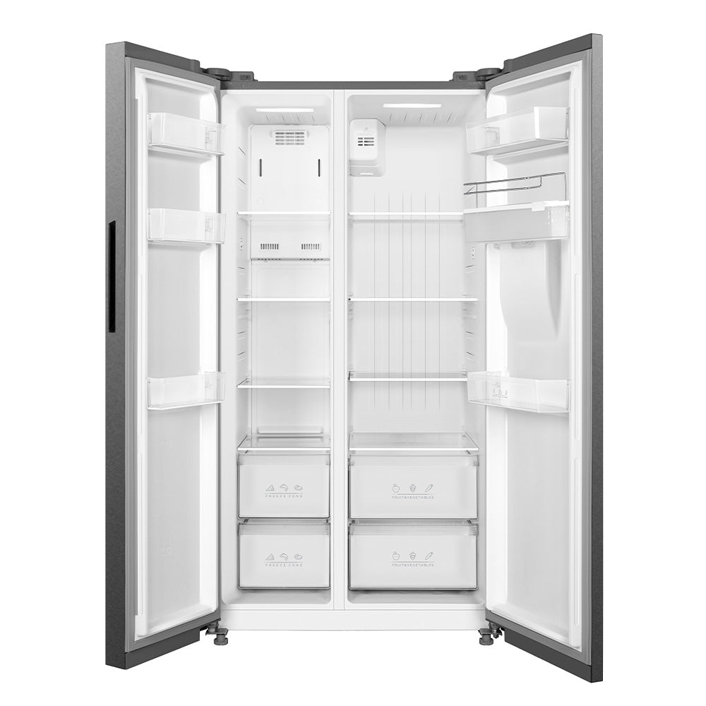 548L Freestanding Fridge Freezer 65/35 with Water Dispenser – Stainless Steel