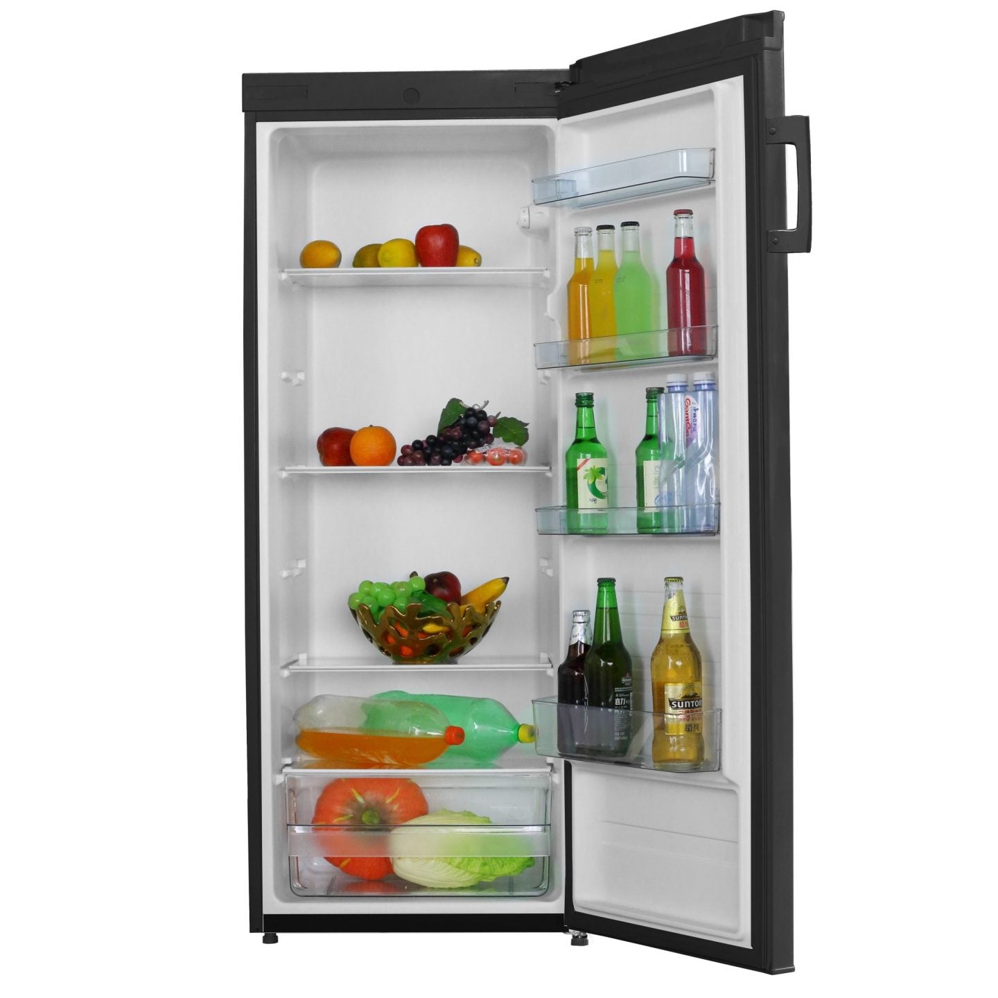 235L Freestanding Larder Fridge – Black