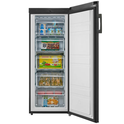 160L Freestanding Tall Larder Freezer – Black