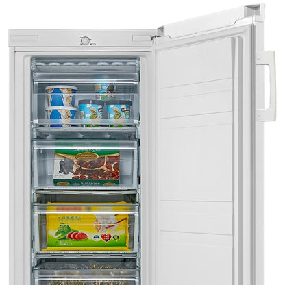 160L Freestanding Tall Larder Freezer – White