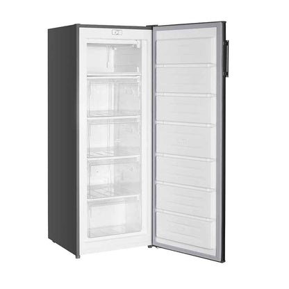168L Freestanding Tall Larder Freezer – Stainless Steel