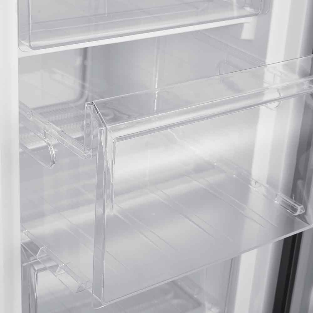 168L Freestanding Tall Larder Freezer – Stainless Steel