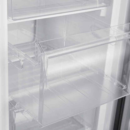 168L Freestanding Tall Larder Freezer – Stainless Steel