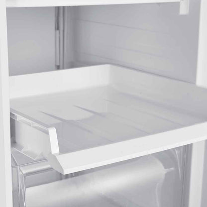 168L Freestanding Tall Larder Freezer – Stainless Steel