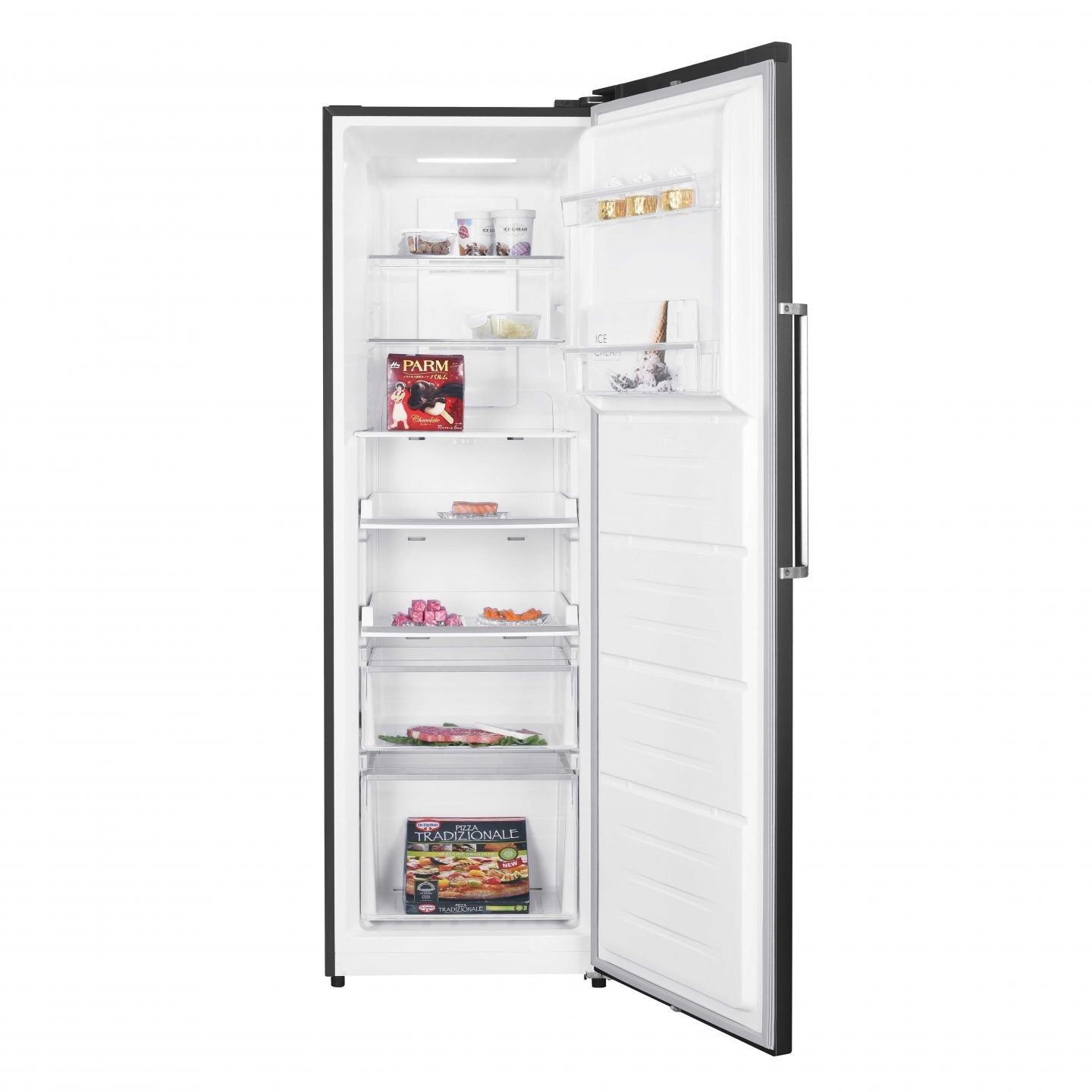 Bundle – 356L Inox Fridge with Water Dispenser & 274L Inox Freezer – Stainless Steel