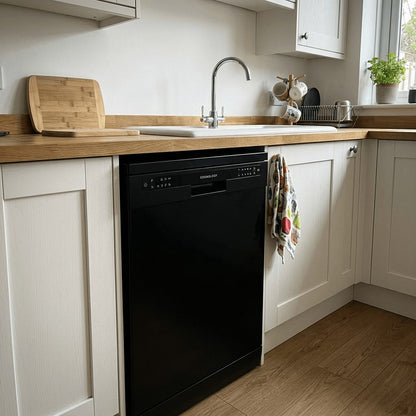 13 Place Settings Freestanding Dishwasher – Black