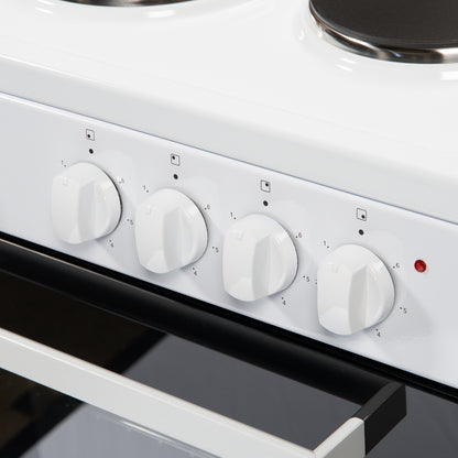 50cm Freestanding Single Electric Cooker A Energy Rated – White