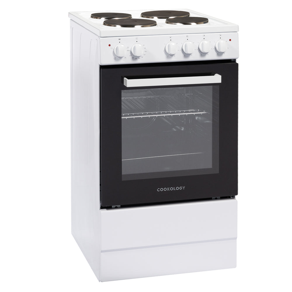 50cm Freestanding Single Electric Cooker A Energy Rated – White