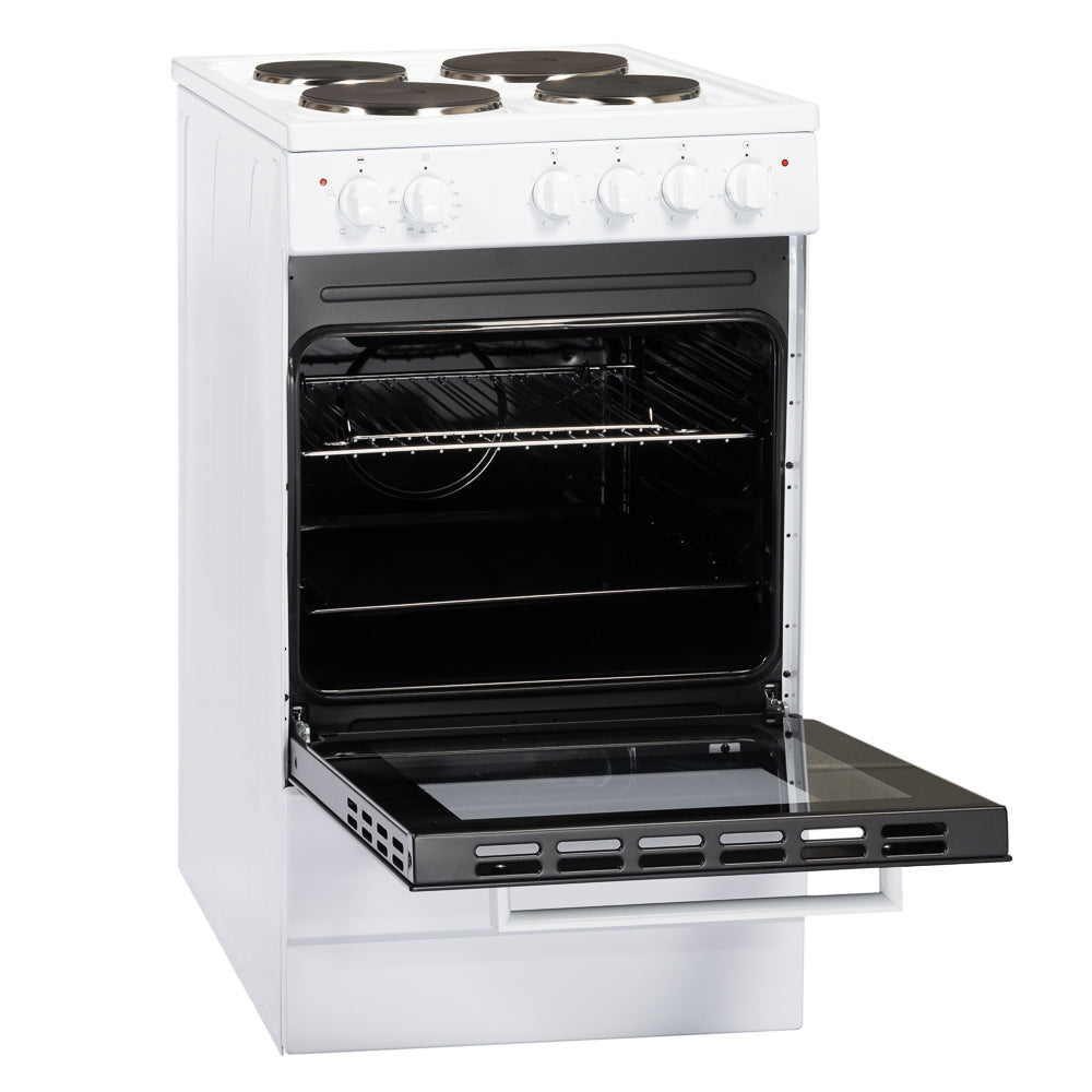 50cm Freestanding Single Electric Cooker A Energy Rated – White