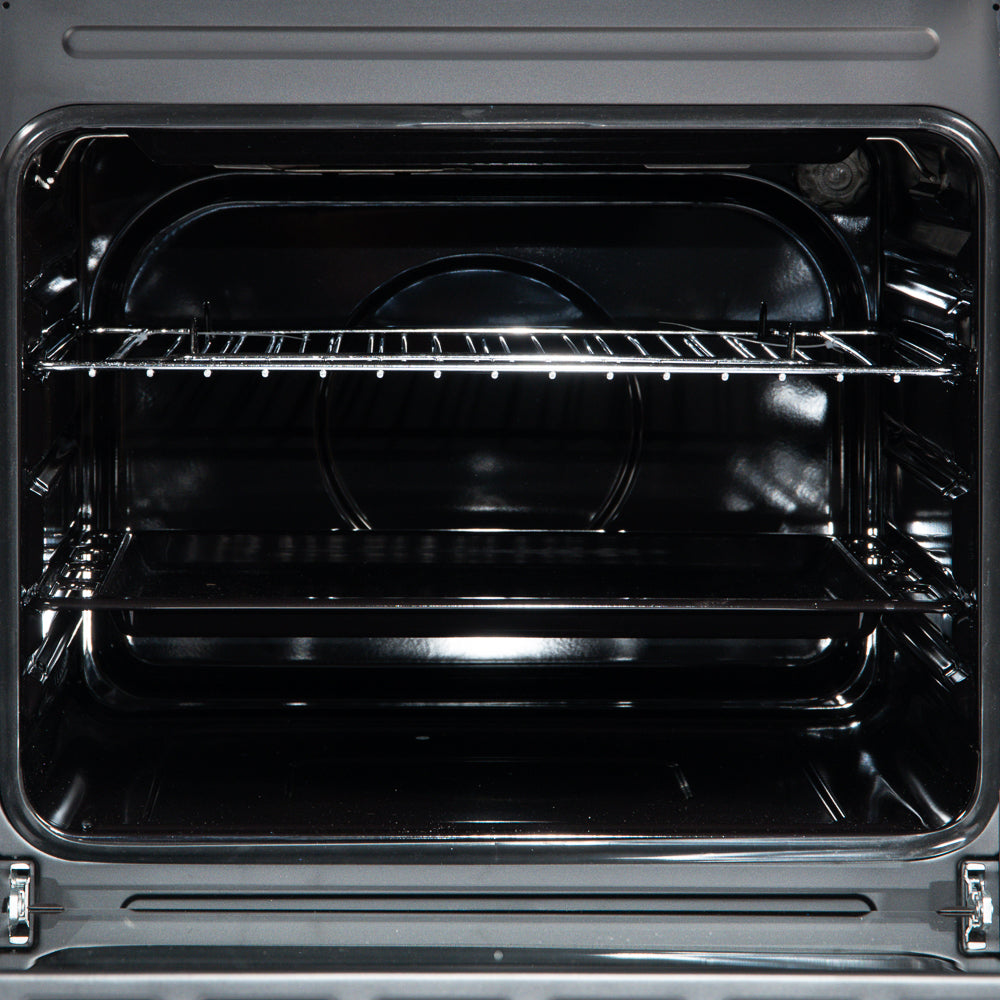 50cm Electric Freestanding Cooker Single Oven & 4 Ring Hob A Energy Rated – Black